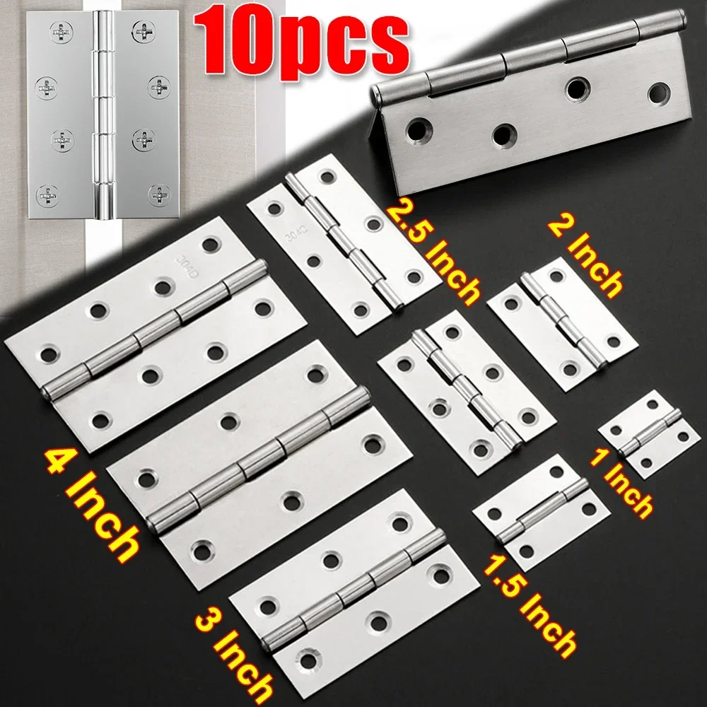Furniture Hardware And Fittings - 1-4 นิ้ว Universal บานพับประตู Connector เฟอร์นิเจอร์สแตนเลสลิ้นชักตู้ติดตั้งบานพับประตูบ้านอุปกรณ์ฮาร์ดแวร์