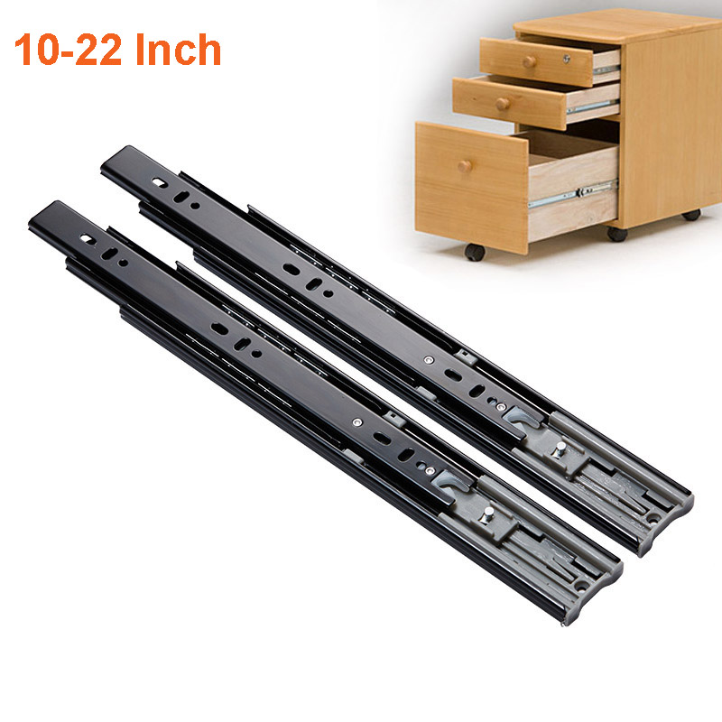 Furniture Hardware And Fittings - 2 ชิ้นโลหะบัฟเฟอร์ลิ้นชักสไลด์ 8-20 นิ้วกว้าง 45 มิลลิเมตร