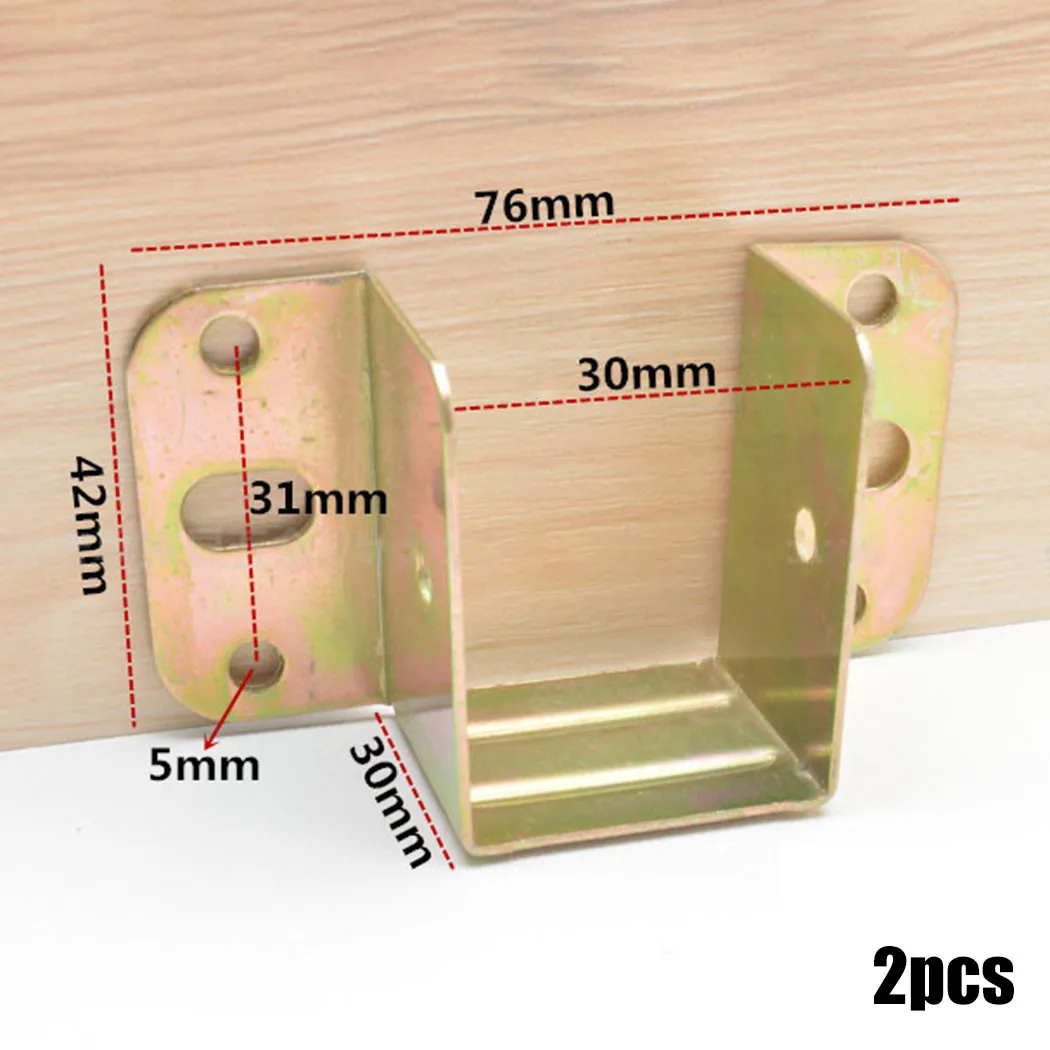 2pcs U รูปโลหะวงเล็บเตียงเตียง - Furniture Hardware And Fittings บทวิจารณ์และราคา