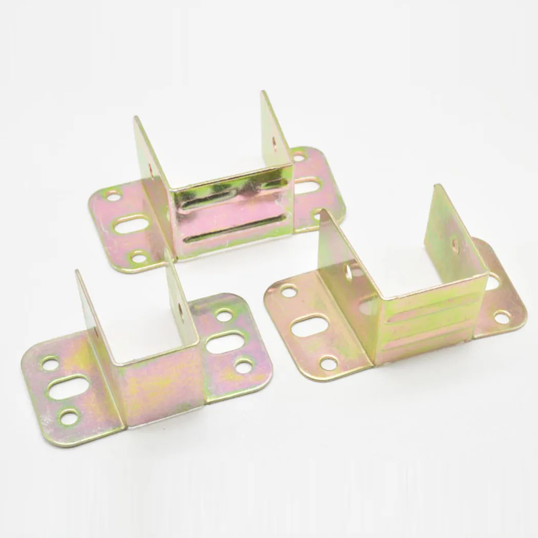 2pcs U รูปโลหะวงเล็บเตียงเตียง - Furniture Hardware And Fittings บทวิจารณ์และราคา