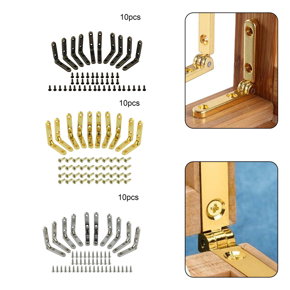 10Pcs กล่องไม้บานพับของขวัญเคร - Furniture Hardware And Fittings บทวิจารณ์และราคา